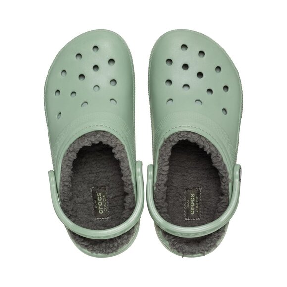 NEW Crocs Unisex M6/W8, M7/W9, M8/W10 Classic Lined Clog - Moss/Multi - Picture 3 of 7